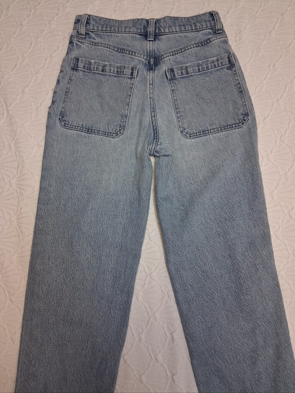 Madewell Light Blue Straight-Leg High-Rise Jeans - Picture 6 of 16